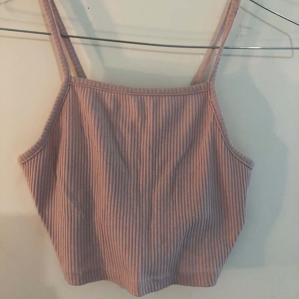 Aeropostale light pink crop tank top